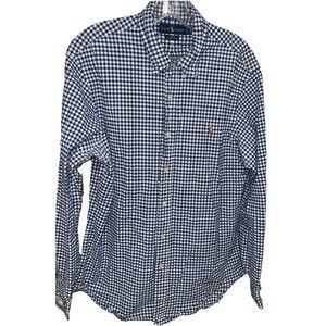 POLO RALPH LAUREN OXFORD Men’s Button Down Long Sleeve Shirt Stretch Slim Fit XL